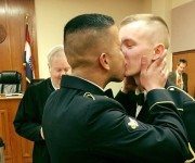 military gay couple