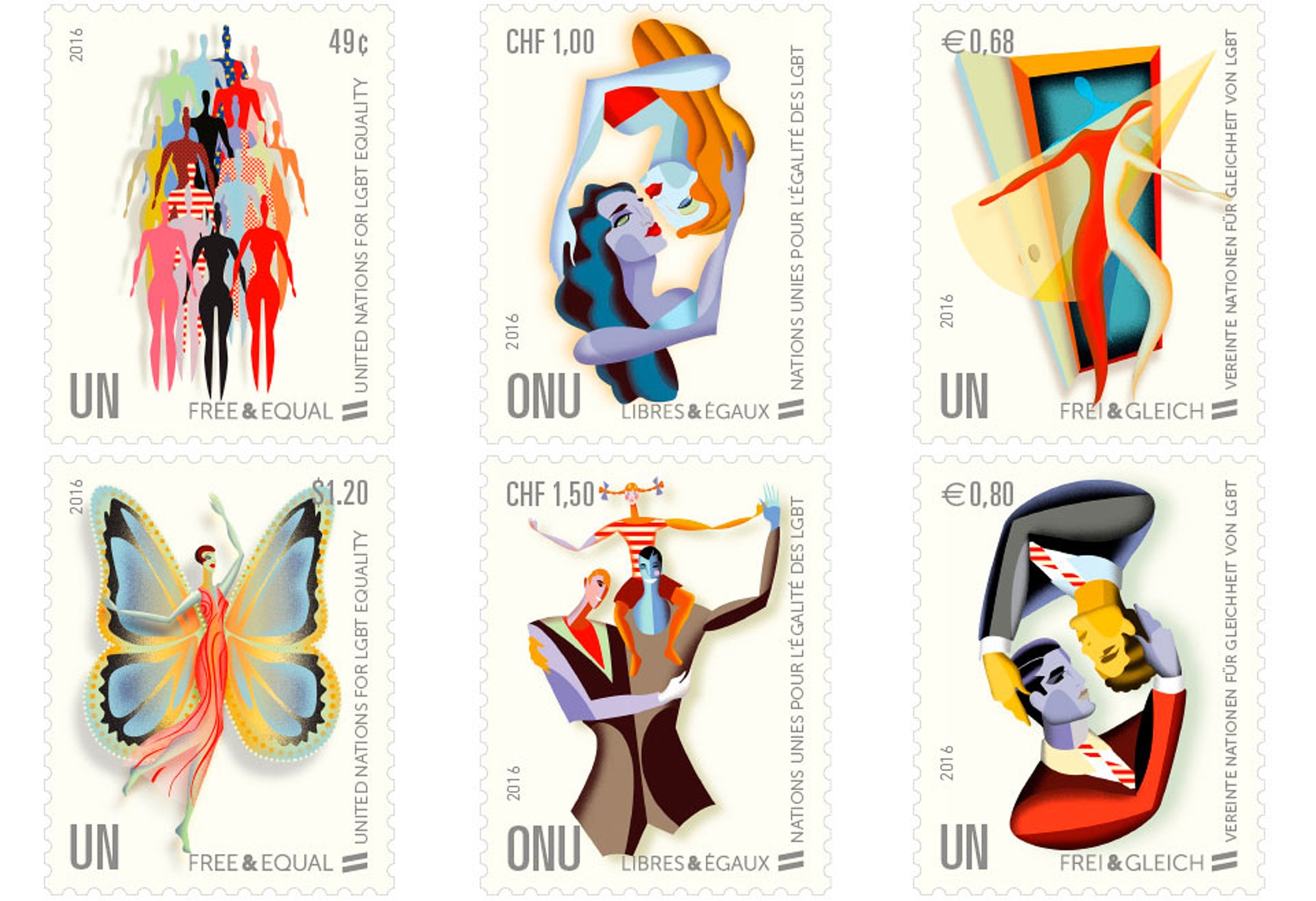 UN LGBT stamps